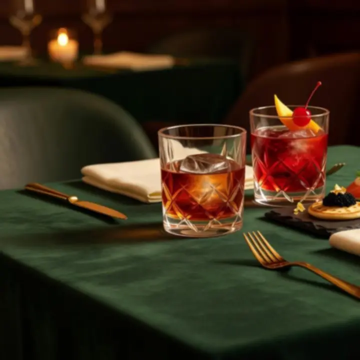 Cocktails raffinés et table élégante au Top Repères Plus
