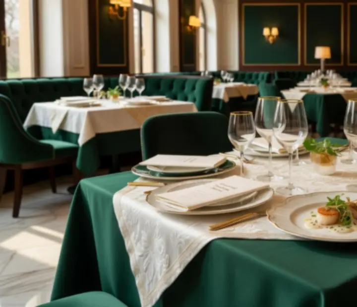 Table élégamment dressée au restaurant Top Repères Plus